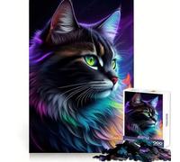 Stunning Fantasy Black Cat Adults Puzzles 1000 Piece Jigsaws Reason Skill Toy Slow Enjoy Exact Cut Art Collection Piece 38x52cm