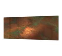 Stunning Glass Wall Art - Wide Format Kitchen backsplash BBS19: Rusted Textures Series