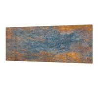 Stunning Glass Wall Art - Wide Format Kitchen backsplash BBS19: Rusted Textures Series