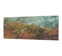 Stunning glass wall art - Wide format kitchen backsplash BBS19: Rusted textures Series