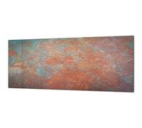 Stunning glass wall art - Wide format kitchen backsplash BBS19: Rusted textures Series