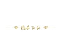Stunning Gold Bride to Be Banner (182cm) - Perfect for Bridal Showers & Bachelorette Parties - 1 Pc
