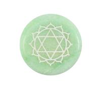 Stunning Green Marble Heart Chakra Meditation Stone - 1cm x 5.5cm (1 Pc.) - Unique & Exquisite Design, Durable Material - Perfect for Home Decor