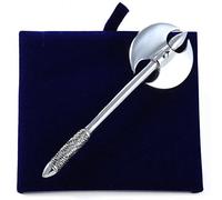 Stunning Handcrafted Polished Pewter Scottish Double Headed Axe Kilt Pin - Made in Scotland