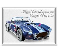 Stunning Happy Fathers Day cards - Cool Unusual Unique Vector Art - Dad Son etc (From Daughter & Son-in-law Card Cobra Classic Car)