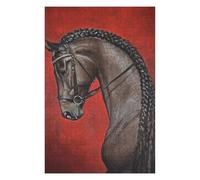 Stunning Horse Portrait Art Print Picture Puzzle for Adults, 1000 PCS