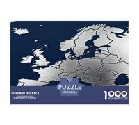 Stunning Jigsaw Puzzles for Adults 1000 Jigsaws 1000 Piece Jigsaw Puzzles for Adults Gifts Map of Europe