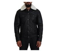 Stunning Lamb Leather Collared Jacket M