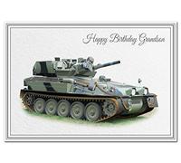 Stunning Military Birthday Card - Unusual Unique - Scorpion Tank - Armed Forces (Grandson Birthday Card - Cold War Tank)