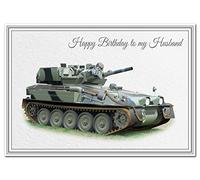 Stunning Military Birthday Card - Unusual Unique - Scorpion Tank - Armed Forces (Husband Birthday Card - Cold War Tank)