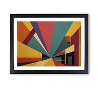 Stunning Modern Abstract Art Framed Print | A3 Black Framed Wall Art | Ready to Hang | Abstract Fantasy Picture | Living Room Bedroom Lounge Office