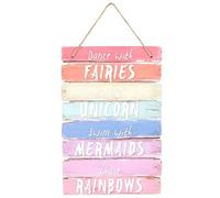 Something Different Plaque Dance With Fairies Wooden Multicolor 30×20×1 cm 1 Pc
