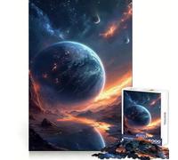 Stunning Outer Space Jigsaw Puzzles 1000 Pieces for Teenagers Memory Upgrade Relaxing Fun Sharp Cut Art Collection Piece 38x52cm