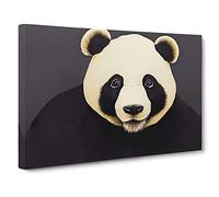 Stunning Panda Canvas Print | Gallery Wrapped 30mm Frame Wall Art | 30x20 inches | Ready to Hang | Contemporary Animals Picture | Living Room Bedroom Lounge Office