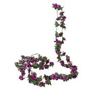 Stunning Peony Vine Flowers Garland for Home Decoration Wedding Arch Party Garden and Bedroom Aesthetic Wall Art Enhancement (Purple, One Size)