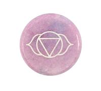 Stunning Purple Marble Third Eye Chakra Meditation Stone - 1cm x 5.5cm (1 Pc.) - Unique & Exquisite Design, Durable Material - Perfect for Home Decor