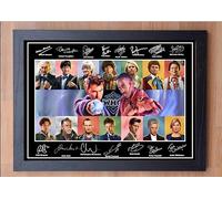 Stunning Quality Doctor Who (New) Signed/Autographed Framed print. All Doctors. Dr Who. (A4 FRAMED 33CM X 24CM)