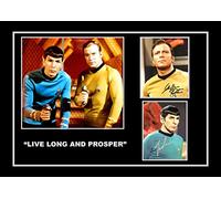 STUNNING QUALITY STAR TREK KIRK AND SPOCK SIGNED/AUTOGRAPHED PHOTO
