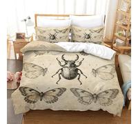 Stunning Quilt Cover And Insect Specimens Duvet Cover Set with 3D Print And Soft Premium Brushed Microfiber for Comforter And Soft Easy Care with Kids Boys Girls And Adults Kids King（220x240cm）