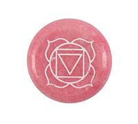 Stunning Red Marble Root Chakra Meditation Stone - 1cm x 5.5cm (1 Pc.) - Unique & Exquisite Design, Durable Material - Perfect for Home Decor