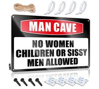 Stunning Retro Wall Decor, Clock Custom Man Cave Rules | Farmhouse Bar Decor(20X30CM)