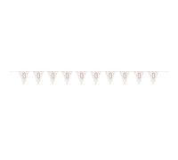 Stunning Rose Gold 13th Birthday Glitz Prismatic Flag Banner (274cm) - Perfect Celebration Decor for Birthday, Anniversary, & More - 1 Pc