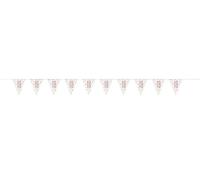 Stunning Rose Gold 18th Birthday Glitz Prismatic Flag Banner (274cm) - Perfect Celebration Decor for Birthday, Anniversary, & More - 1 Pc
