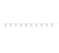 Stunning Rose Gold 21st Birthday Glitz Prismatic Flag Banner (274cm) - Perfect Celebration Decor for Birthday, Anniversary, & More - 1 Pc