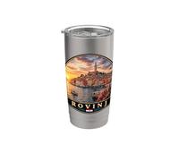 Stunning Rovinj Croatia Coastal Adventure Stainless Steel Insulated Tumbler