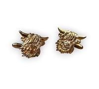 Stunning Scottish Highland Cow Copper Pewter Cufflinks