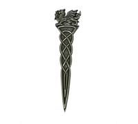Stunning Scottish Pewter Kilt Pin - Welsh Dragon