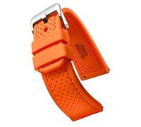STUNNING SELECTION ALPINE Premium Quality Sporty Silicone Waterproof Watch Band with quick release - Soft Rubber Watch Strap - Assroted Colors - 20 mm, 22 mm and 24 mm (20MM, ORANGE)