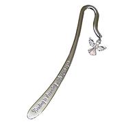 Stunning Shiny Silver Colour Guardian Angel Bookmark with Crystal Effect Gems & The Quote 'Reading is Dreaming with Open Eyes' - Guardian Angel Bookmark Gift for Her