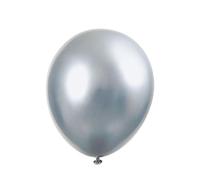 Stunning Silver Platinum Latex Balloons (27cm) - Elegant, Luxurious & Vibrant Party Decorations - Perfect for Show-Stopping Celebrations - 6ct