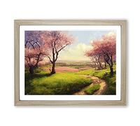 Stunning Spring Forest Framed Print | A4 Oak Framed Wall Art | Ready to Hang | Modern Landscape Picture | Living Room Bedroom Lounge Office