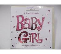 STUNNING TOP RANGE LUXURY HANDMADE A LOVELY LITTLE BABY GIRL GREETING CARD