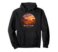Stunning Wadi Rum Desert Sunset Middle East Landscape Pullover Hoodie