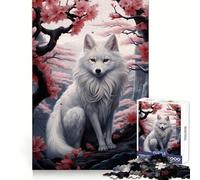 Stunning White Fox 1000 Piece Jigsaw Puzzles for Teenagers Smart Game Bonding Time Image Assembly Fine Art Piece 38x52cm