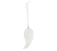 Stunning White Resin Angel Wing Hanging Decoration - 7cm x 3cm (1 Pc.) - Intricate Design & Quality Craftsmanship - Ideal Home Decor Accent