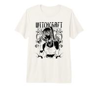 Stunning Witch Anime Portrait Witches Witch Pagan Sorcery Premium T-Shirt