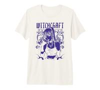 Stunning Witch Anime Portrait Witches Witch Pagan Sorcery Premium T-Shirt