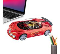 Stunt Car | 360 Degree Rotating Adjustable Clock Design Game,Cool Race Car | for Holiday Birthday Party Home Living Room Halloween Easter Garden Indoor Outdoor