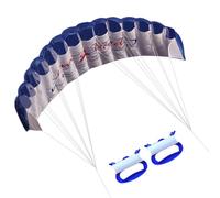 Stunt Kite, 55 Inch Dual Line Parafoil Kite with Flying Handle and 4.6ft Cord, Huge Parachute for Skydiving, Parachute for Skydiving