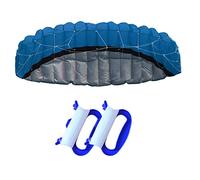 Stunt Power Kite Inflatable Parafoil Parachute Outdoor Flying Wing Blue