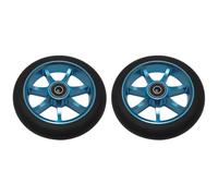 Stunt Scooter Replacement Wheels Plegables 120MM Stunt/Push/Kick Scooter Wheels 88A PU With Bearings & Aluminum Core Replacement Parts Accessories 2 Pieces(Blue)