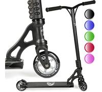 Stunt Scooters - Pro Scooter for Tricks and Stunts by Land Surfer - Land Surfer Stunt Scooter PRO Edition - Matt Black - Scooter for Kids Ages 8-12 Teens Boys and Girls
