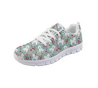 STUOARTE Bichon Frise Pattern Trainers for Women Girl Lightweight Breathable Sneakers for Hiking Walking Running,Low Top Trendy Sports Shoes