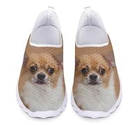 STUOARTE Chihuahua Non Slip Sneakers Breathable Casual Lightweight Flat Shoes Mesh Slip On Athletic Running Shoes