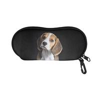 STUOARTE Lovely Beagles Dog Print Kids Adults Women Ladies Glasses Case Bag Protective Students School Glasses Pouch Holder for Men Office