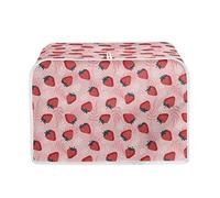 STUOARTE Strawberry Print Cute Toaster Covers 2 Slice Wide Slot Fingerprint Protection Kitchen Small Appliances Toaster Cover Dustproof Universal Size Cover Small